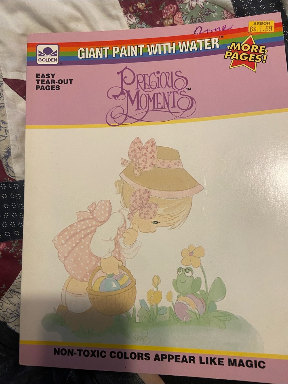 Vintage Precious Moments Paint With Water Book